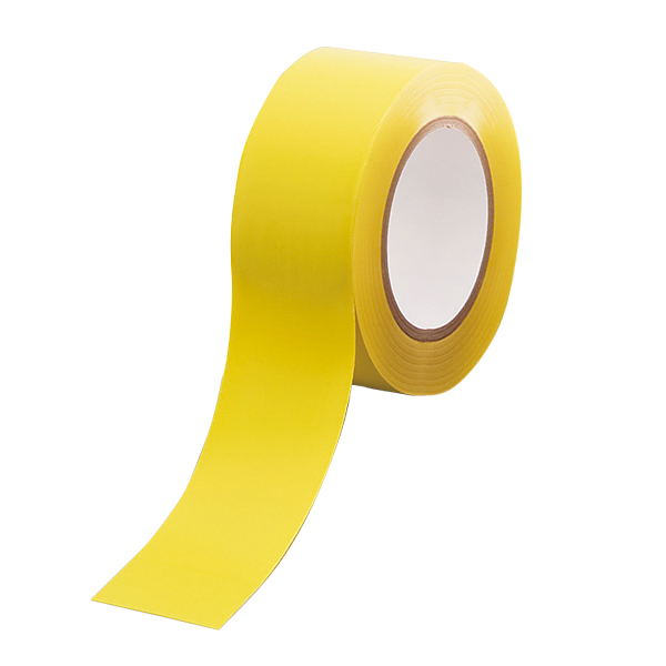 屋内床貼り用テープ  黄　安全用品・標識　路面標識・道路標識　路面表示用品　路面貼用テープ・部材