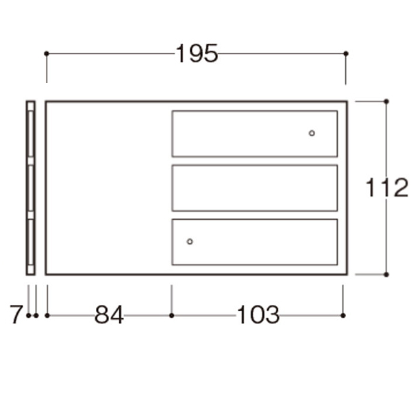 ISプレートケース IS-3(3人用)　店舗用品　運営備品　安全用品・標識　室内表示・屋内標識　ドア表示