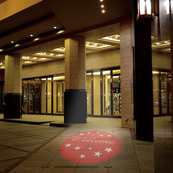 楽天ランキング1位】 ロゴパターンプロジェクター 屋外防水60W LED GOBOプロジェクター 温泉リゾートホテル
