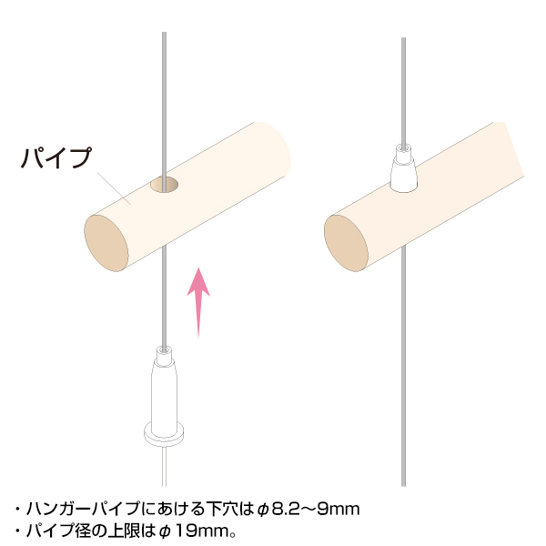 アラカワ ワイヤーハンキングシステム BS-16　店舗用品　展示用品 2枚目