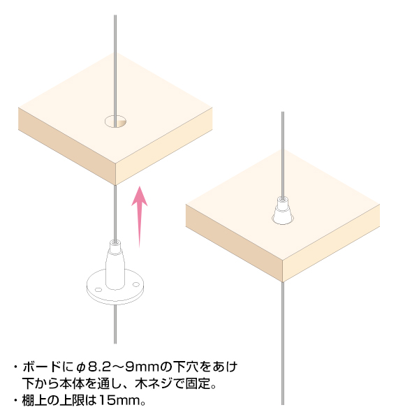 アラカワ ワイヤーハンキングシステム BS-35　店舗用品　展示用品 2枚目