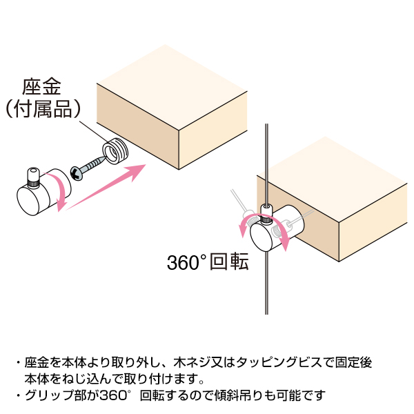 アラカワ ワイヤーハンキングシステム BRB-1S　店舗用品　展示用品 2枚目