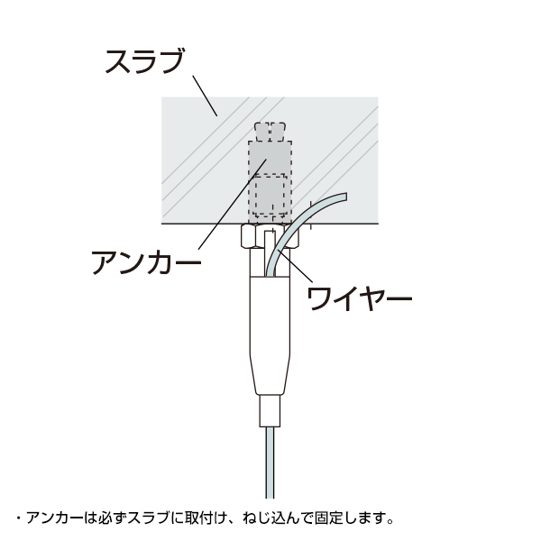 アラカワ ワイヤーハンキングシステム SF-38+T　店舗用品　展示用品 2枚目