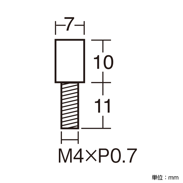 化粧ボルト PT-7CF10-CR クローム　店舗用品　化粧ビス　ナット 2枚目