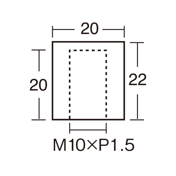 化粧キャップPT-20MC22　店舗用品　化粧ビス　ナット 2枚目