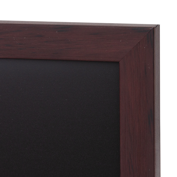 PS樹脂製ブラックボード A1 ブラウン　木目調フレーム　マーカー　チョーク　マグネット 2枚目