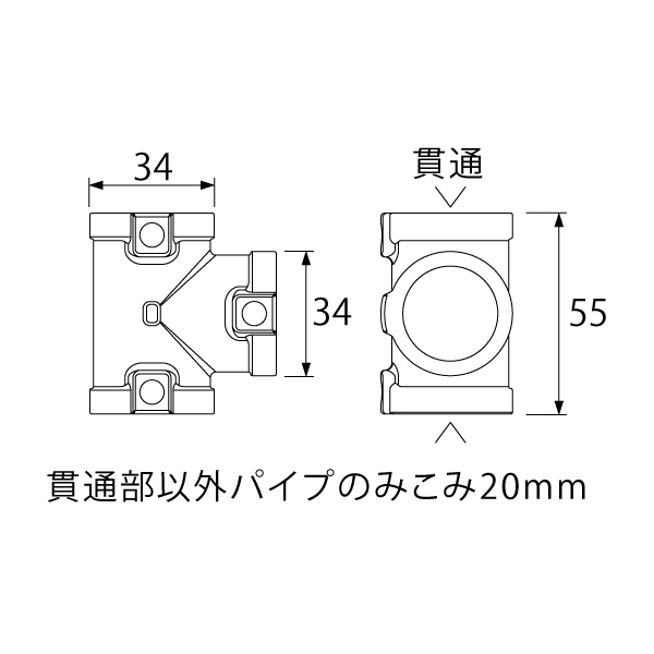 ID-614 クランパーT型 黒亜鉛メッキ 3枚目