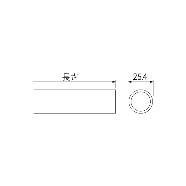 ID-641B 25.4パイプ 1000mm 2枚目