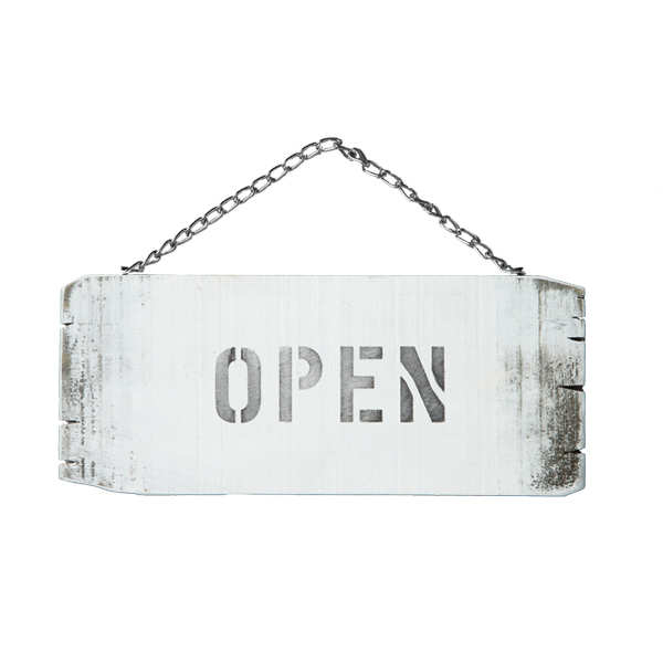 木製営業看板 OPEN・CLOSED L 店舗用品 運営備品 営業中サイン