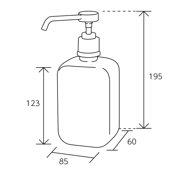 消毒液用ボトルポンプ 500ml　店舗用品　運営備品　感染防止　アルコール　消毒　 3枚目