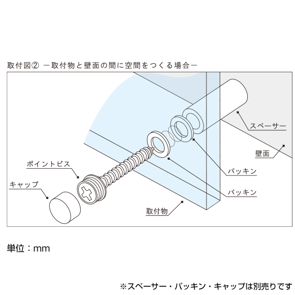 ポイントビス 4x60 三価クロメート　店舗用品　スカルプス 7枚目