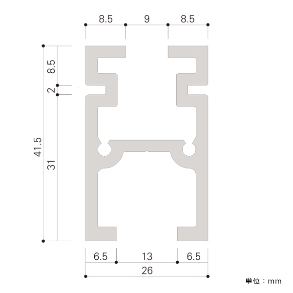 H-1レール 3m シルバー 2枚目