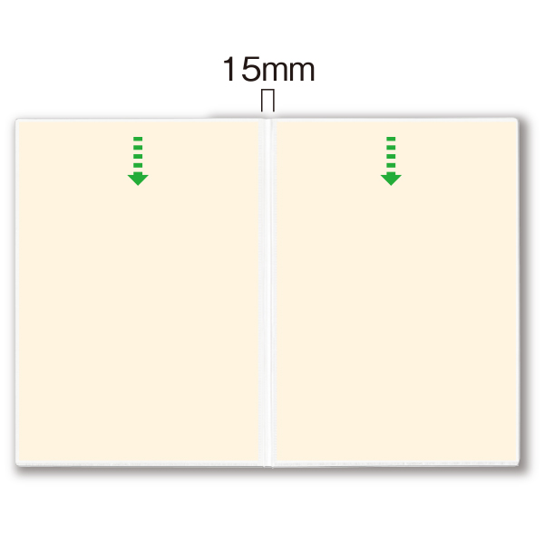 【在庫限り】増ページ用ファイル洋-75V(ビニール中紙付)