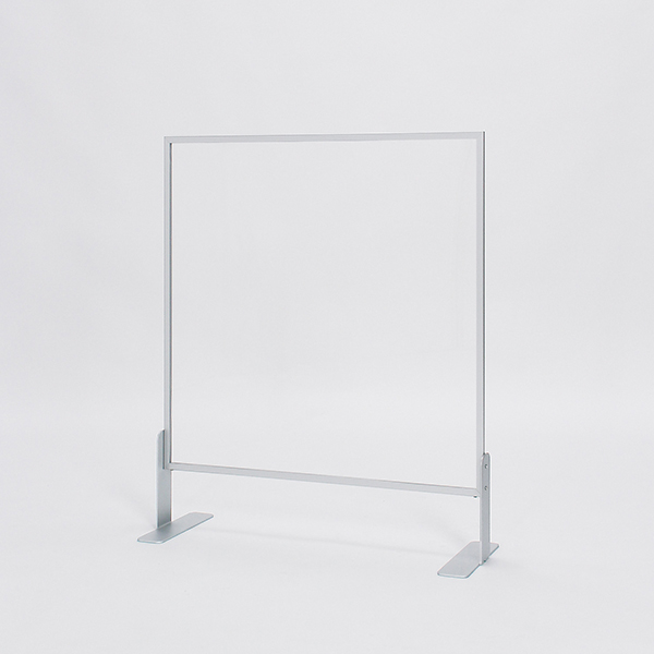 アルミ枠卓上パーテーション600×700（下部開口100mm）