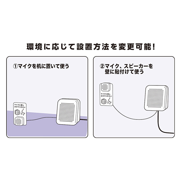 対話型拡声器トークスルー TK10 白 1組 3枚目