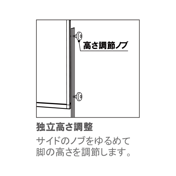 高さ調節飛沫防止スタンドSGU-60 4枚目