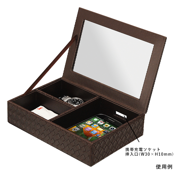 TM-J 携帯電話＆小物ケース 茶