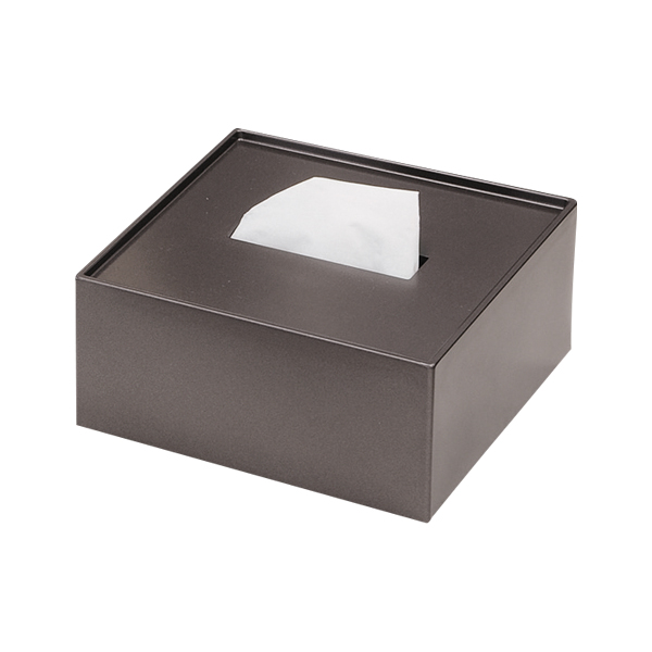ティッシュボックス BOX-10 メタリックブラウン