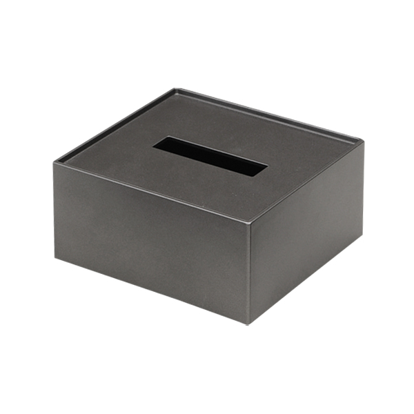 ティッシュボックス BOX-10 ガンメタリック