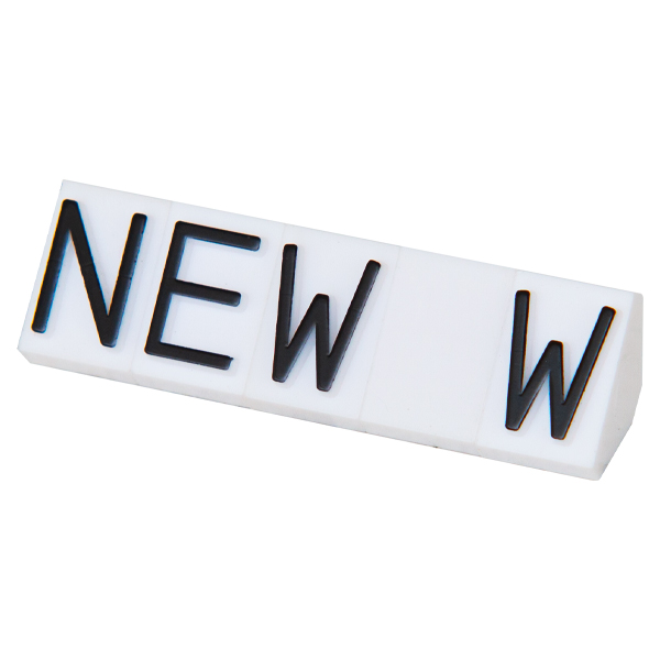 ニュープライスキューブ補充Ｌ用 白/黒NEW  プライス表示 価格表示 2枚目