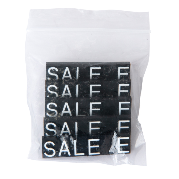 ニュープライスキューブ補充Ｌ用 黒/白SALE  プライス表示 価格表示