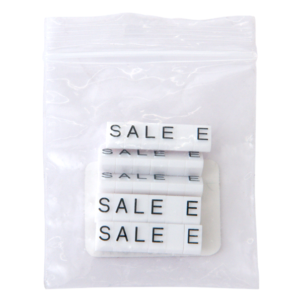 ニュープライスキューブ補充Ｍ用 白/黒SALE  プライス表示 価格表示