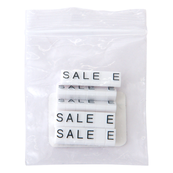 ニュープライスキューブ補充Ｍ用 白/黒SALE  プライス表示 価格表示