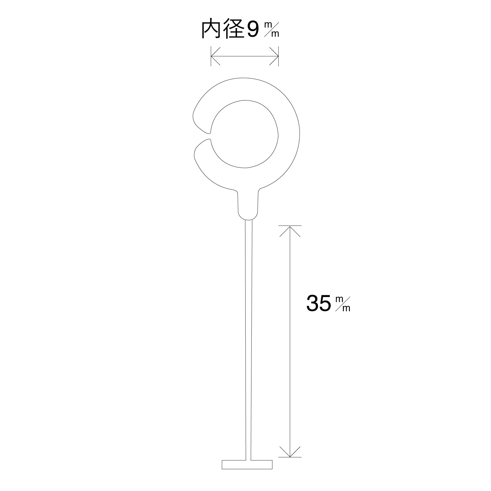 バノックピン フックピン PIN HP-35mm 箱入り 5000本入り 5枚目