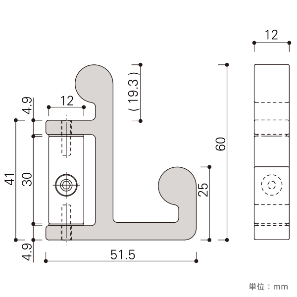 用具掛けフック TYK-H1 2枚目