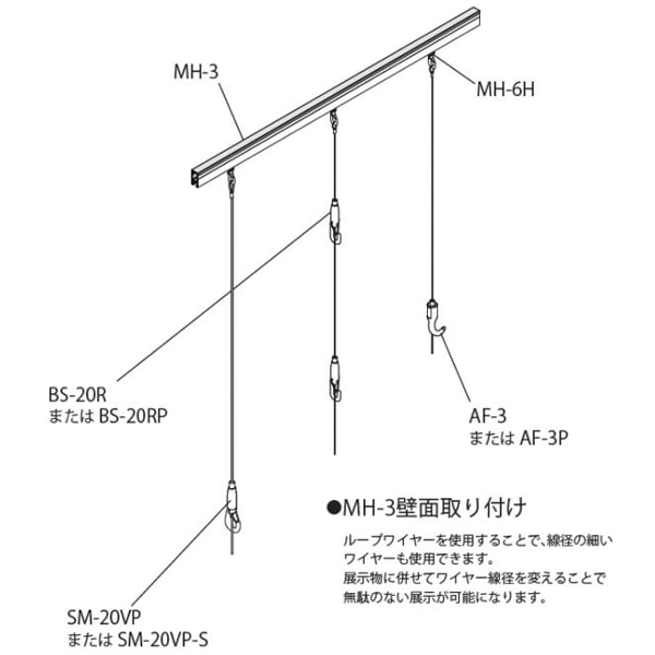 ピクチャーレール MH-3 2000 ホワイト 9枚目