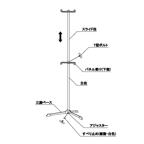 パネルスタンド PS-99(軽量パネル用) 4枚目