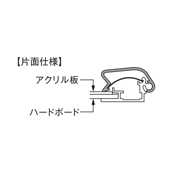 フロアースタンド スタンダードタイプ片面仕様 屋内用 PG-32R(B2)シルバー 5枚目