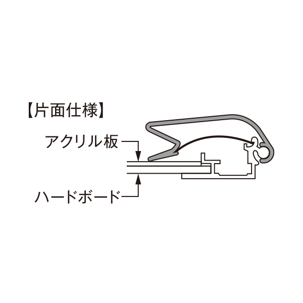 フロアースタンド スタンダードタイプ片面仕様 屋内用PG-44R(B1)シルバー 5枚目