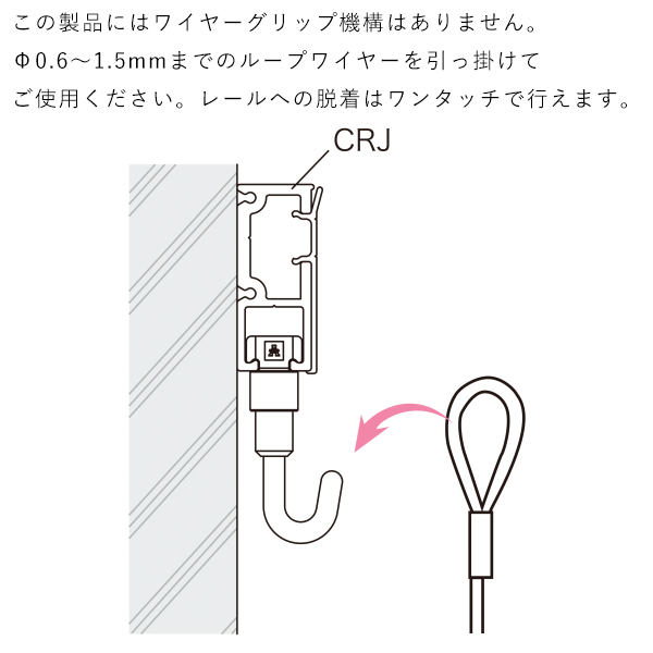 ピクチャーレール CR-4　店舗用品　展示　イベント　壁掛け 3枚目