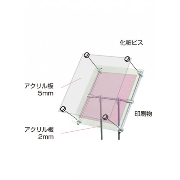 クリエイティブアクリルスタンド CAS-A3T 3枚目