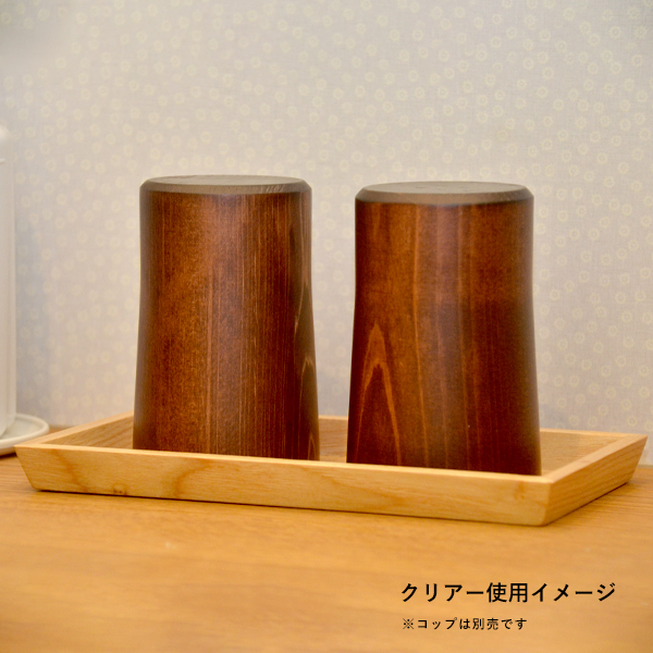 WM洗面コップトレー(2個用)クリアー ｜ 商品紹介 ｜ 株式会社友屋