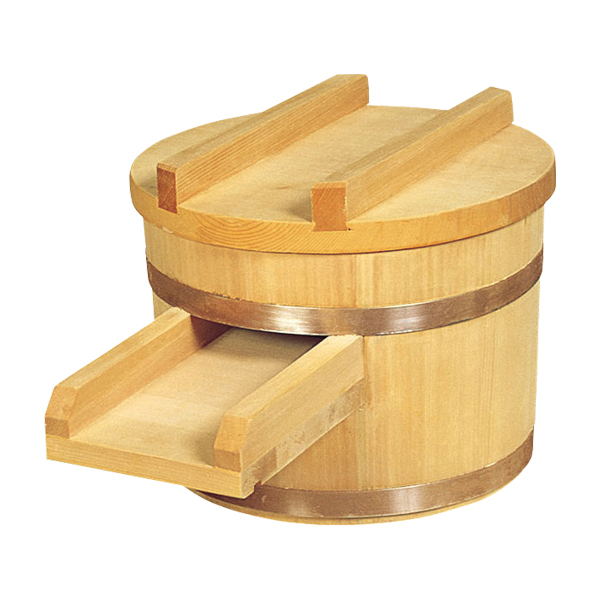木製 吐水口 丸桶型