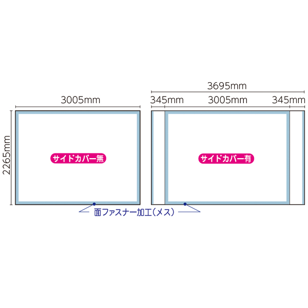 イージーシステムパネル（タペストリー用）3×4　店舗用品　販促用品　バナースタンド　展示会　セミナー会場　バックボード　インタビューボード 11枚目