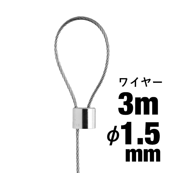 アラカワ RB-15 1530 φ1.5×3m ループワイヤー 天井金具