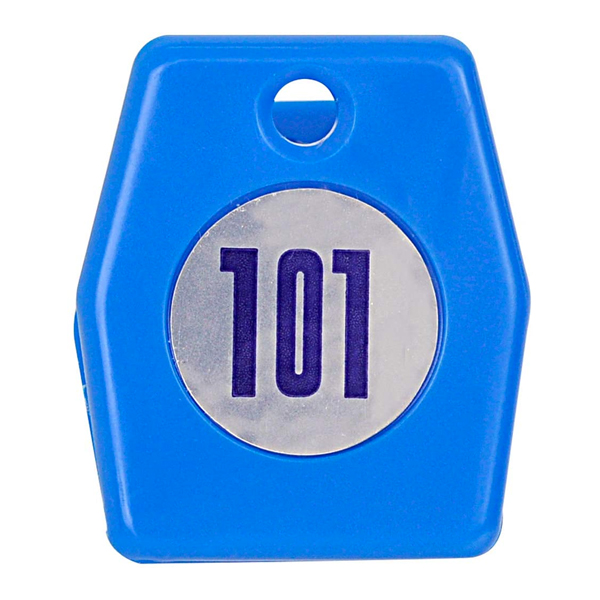 スチロールクロークチケットA型(101～150) 青　店舗用品　レジ回り用品　番号札 3枚目
