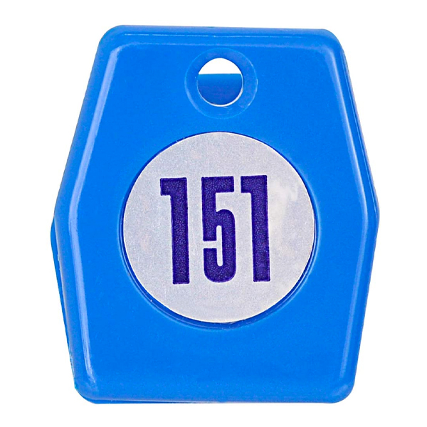 スチロールクロークチケットA型(151～200) 青　店舗用品　レジ回り用品　番号札　クローク札 3枚目