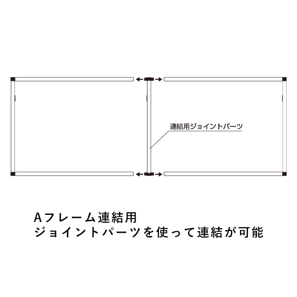 Aフレーム    W1200　スタンド看板　バナースタンド　展示会　セミナー会場　販促品　屋外用バナー 6枚目