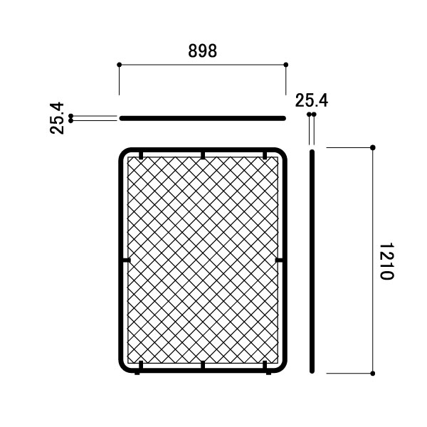 フェンスフレーム ブラック 900×1200 6枚目