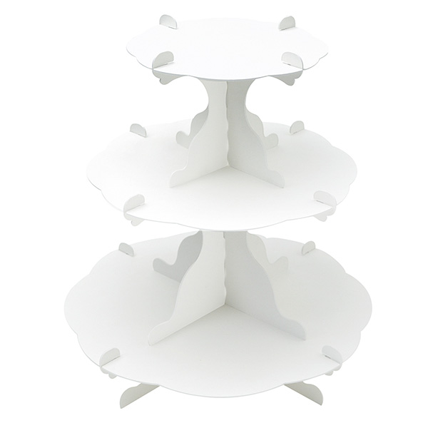 組立式3段テーブル ホワイト 44-5820