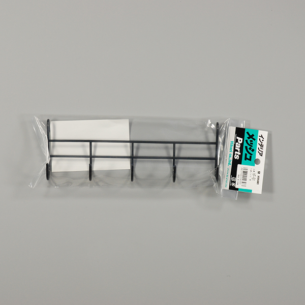 HF-51 5連フック 黒　店舗用品　販促用品　陳列什器　ネット什器用フック 2枚目