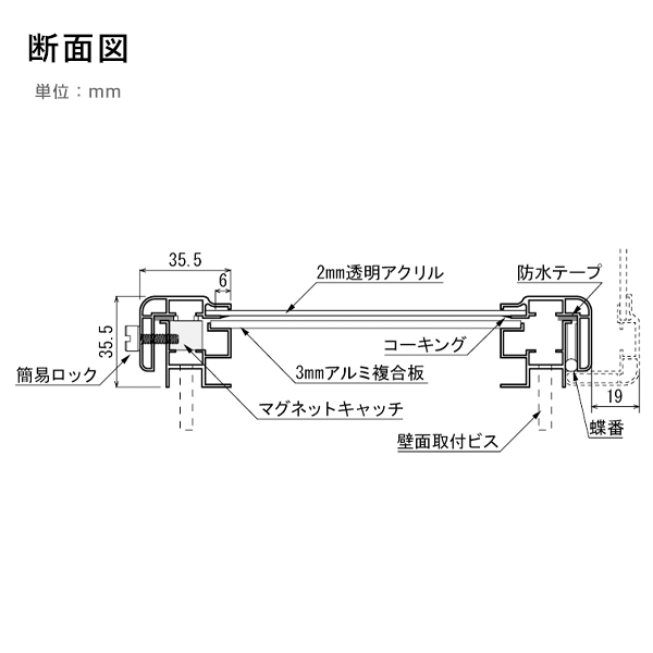 ポスターパネル 3617 S B2 ステン 9枚目