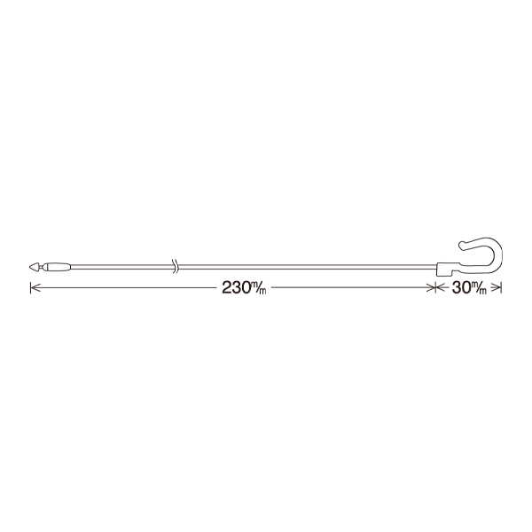 フックロックス HL130(13cm) 小袋 (200本入)　店舗用品　運営備品　ピン・タグ付・プライス用品　ロックス・ループロック 3枚目