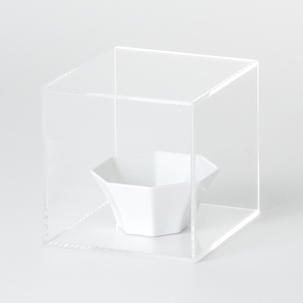アクリルBOX 5面体（クリア）100角　店舗用品　演出・ディスプレイ什器　アクリルディスプレイ 3枚目