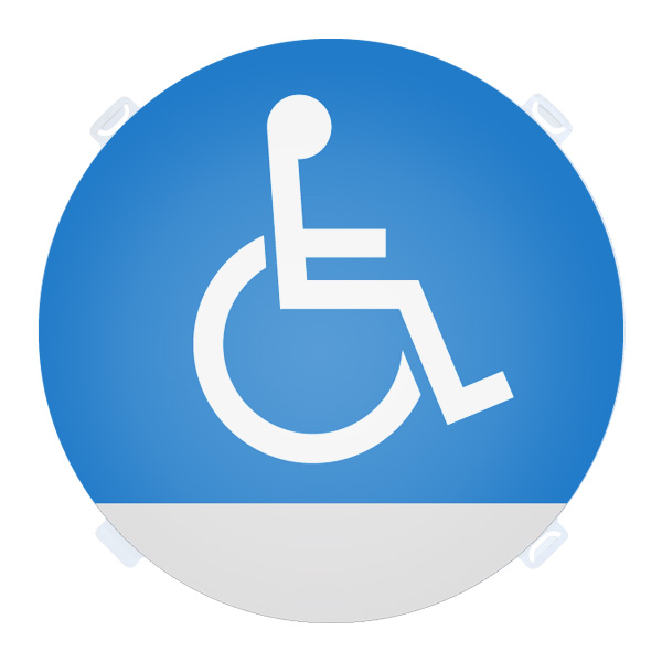 RPS ロードポップ(TM)用 面板 R-82/身体障害者マーク　店舗用品　ロードサイン　安全用品・標識　バリケード看板