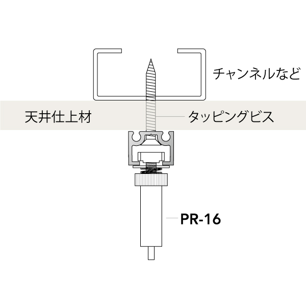 PR-1CN-BLレール(16mm幅)L3000ブラック 2枚目